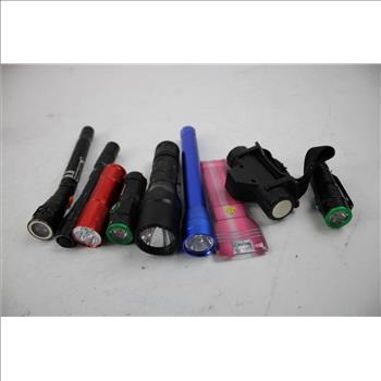 Husky Flashlight, Police Security Flashlight, Braun LED Light & More 16 Pieces
