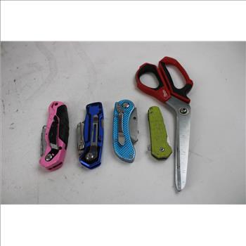 Husky, Gordon, Milwaukee And Other Knives/Blades, 21 Pieces