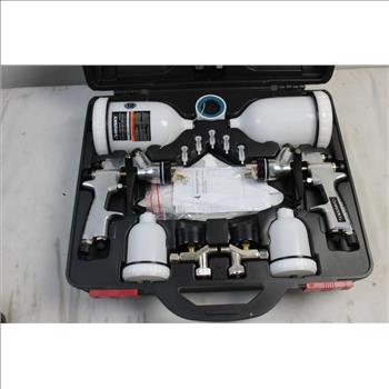 Husky Gravity Feed HVLP Spray Gun Kit