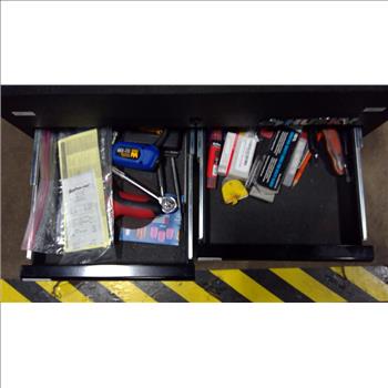 Husky Metal Toolbox With Assorted Tools, 25+ Pieces