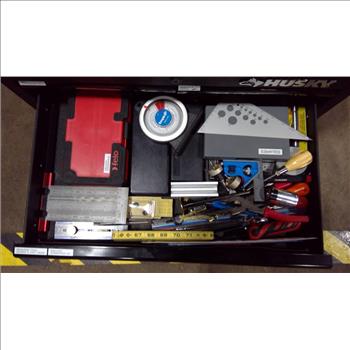 Husky Metal Toolbox With Assorted Tools, 25+ Pieces