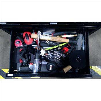 Husky Metal Toolbox With Assorted Tools, 25+ Pieces
