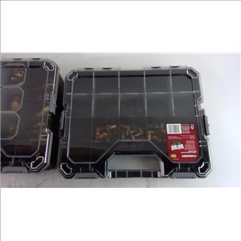 Husky Organizers With Brass Fittings & Other Hardware, 50+ Pieces