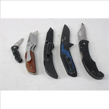 Husky Pocket Switch Knife, Hyper Tough Box Cutting Knife, And More, 5+ Pieces
