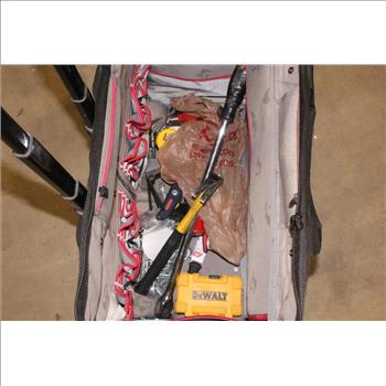 Husky Pro Grade Rolling Tool Tote With Tools, 15+ Pieces