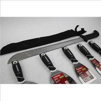 Husky Putty, Joint Knife, Machete, Dewalt Trigger Grips