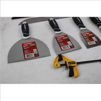 Husky Putty, Joint Knife, Machete, Dewalt Trigger Grips