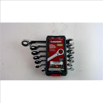 Husky Ratcheting Wrench Set, 7 Piees