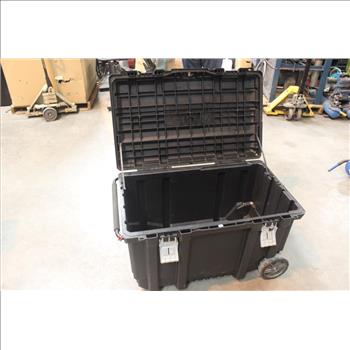 Husky Rolling Tool Bin With Extending Handle