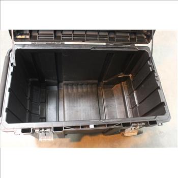 Husky Rolling Tool Bin With Extending Handle