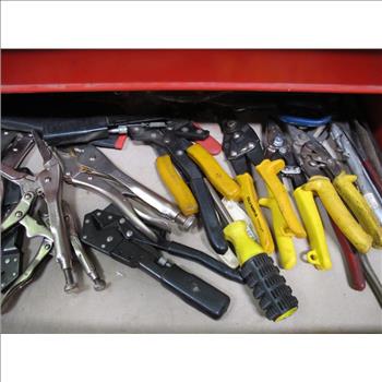 Husky Rolling Tool Chest With Assorted Tools; 30+ Pieces