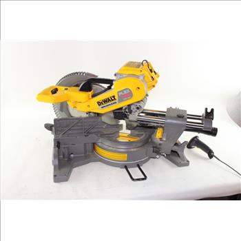 Husky Rolling Toolbox With DeWalt Sliding Compound Miter Saw