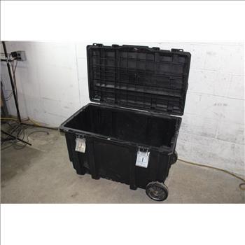 Husky Rolling Toolbox With DeWalt Sliding Compound Miter Saw