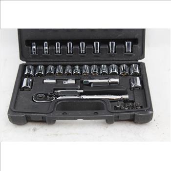 Husky Sockets And Ratchet Set: 40 Pieces