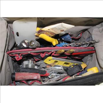 Husky Tool Bag With Battery Charger & Hand Tools, 20+ Pieces