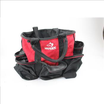 Husky Tool Bag With Magnetic Bit Screwdriver Set, SureBilt Drill Bit Set, And More