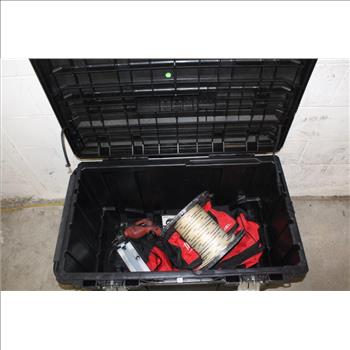 Husky Tool Bin With Power Drill And More, 10+ Pieces