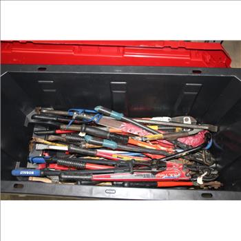 Husky Tool Box With Misc Tools Inside
