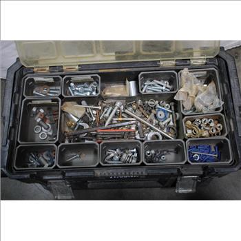 Husky Tool Box With Stapler, Wrench, And More