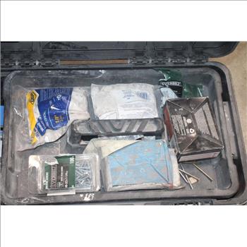 Husky Tool Box With Tile Repair Equipment And More