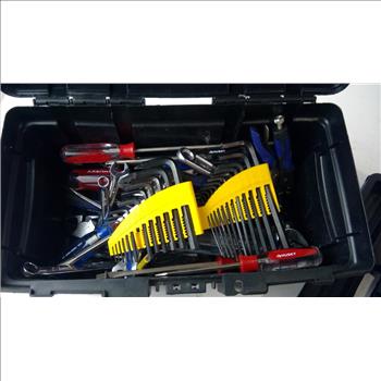 Husky Tool Box With Tools , 10 + Pieces