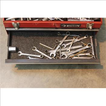 Husky Tool Box, Wrenches, Socket Bits, Pliers, Screwdrivers And More 100+ Pieces