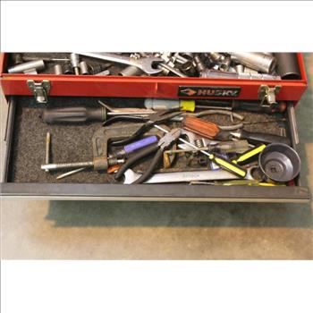 Husky Tool Box, Wrenches, Socket Bits, Pliers, Screwdrivers And More 100+ Pieces