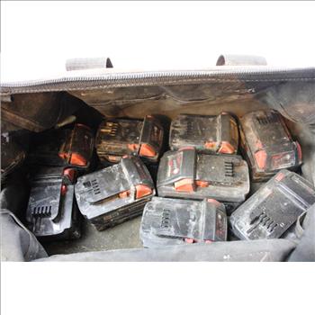 Husky Toolbag With Battery Packs, 5+ Pieces