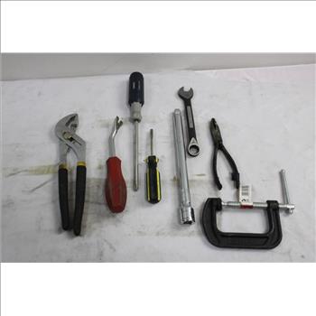 Husky Toolbox W/ Misc Tools And More