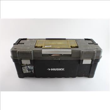 Husky Toolbox With Assorted Tools & Equipment, 15+ Pieces