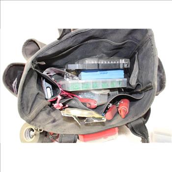 Husky  Zipper Top Tool Tote Bag With Tools , 10 Plus Pieces