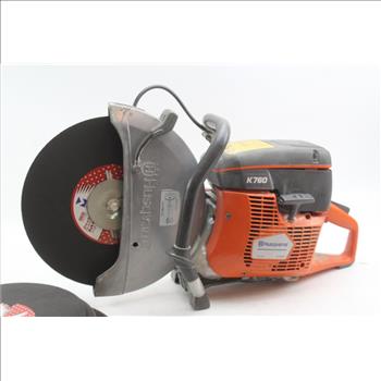 Husqvarna K760 Concrete Cutoff Saw And Blades