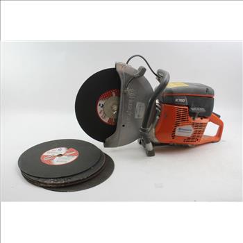 Husqvarna K760 Concrete Cutoff Saw And Blades