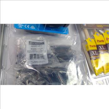 Husqvarna Saw Chain File Kit, IDEAL Multimeter, Purdy Painting Tools, And Hinges