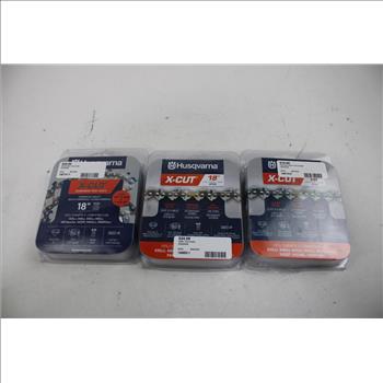 Husqvarna X-Cut Chainsaw Chains, 3 Pieces