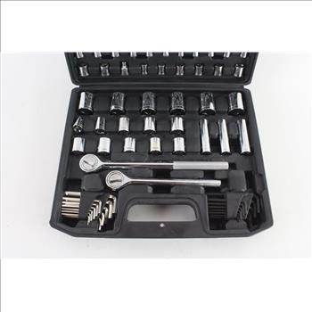 Hyper Tough 107 Piece Socket Set With Ratchet Handle