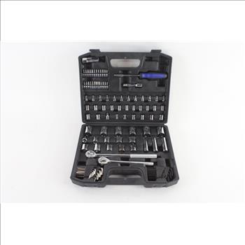 Hyper Tough 107 Piece Socket Set With Ratchet Handle