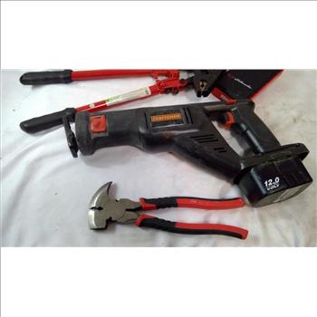 Hyper Tough 18 In. Bolt Cutters, Craftsman Reciprocating Saw, And More, 5 Pieces