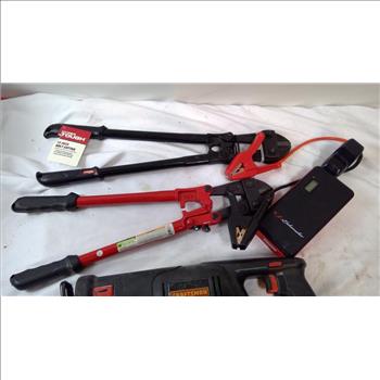 Hyper Tough 18 In. Bolt Cutters, Craftsman Reciprocating Saw, And More, 5 Pieces