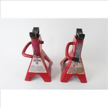 Hyper Tough 2 Ton Jack And Jack Stands, 3 Pieces