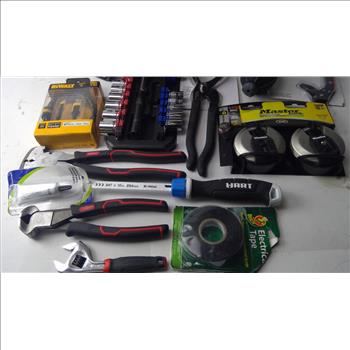 Hyper Tough 20-piece Ratchet & Socket Set, DeWalt 20 Ft. Usb Cable, And More, 18+ Pieces