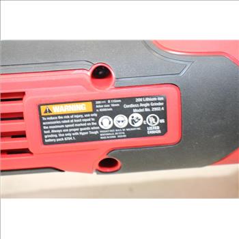 Hyper Tough 20V Lithium-ion Angle Grinder With Battery