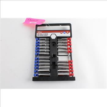 Hyper Tough 24 Piece Socket And Bit Set