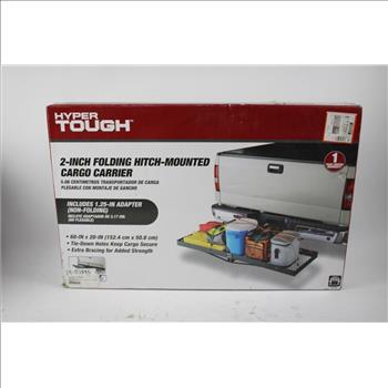 Hyper Tough 2-Inch Folding Hitch-Mounted Cargo Carrier