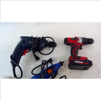 Hyper Tough Cordless Drill And More 5 Pieces