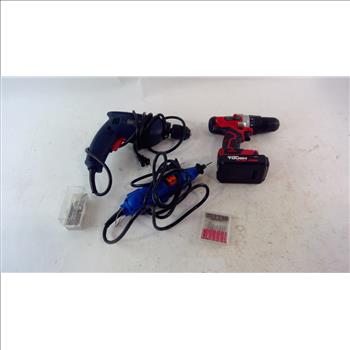 Hyper Tough Cordless Drill And More 5 Pieces