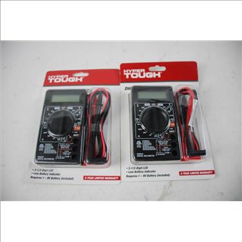 Hyper Tough Digital Multimeter, 2 Pieces, TD35235J