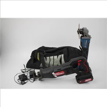 Hyper Tough Reciprocating Saw, Hercules Grinder