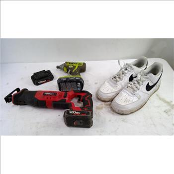 Hyper Tough, Ryobi Drill, Nike Air Force Size 11.5