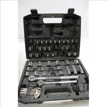 Hyper Tough Socket And Ratchet Set, Hammers, Flashlight And More 10+ Pieces